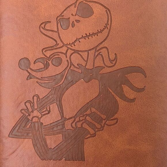 Nightmare Before Christmas Faux Leather Journal - 8” x 4.75” x .75” - Picture 5 of 6